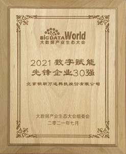 2021年数字赋能先锋企业30强